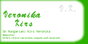 veronika kirs business card